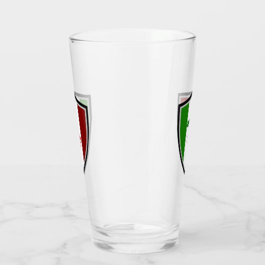 Italienische Flagge Glas (Rechts)