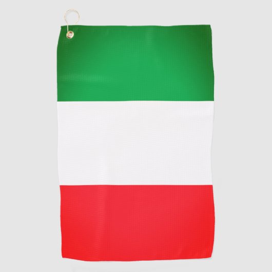 Italienische Flagge Golf Handtuch (Vorderseite)