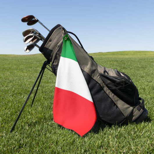 Italienische Flagge Golf Handtuch (Gras)