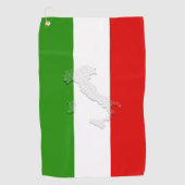 Italienische Flagge Golfhandtuch (Vorderseite)