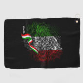 Italienische Flagge Golfhandtuch (Horizontal)