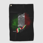 Italienische Flagge Golfhandtuch (Vorderseite)