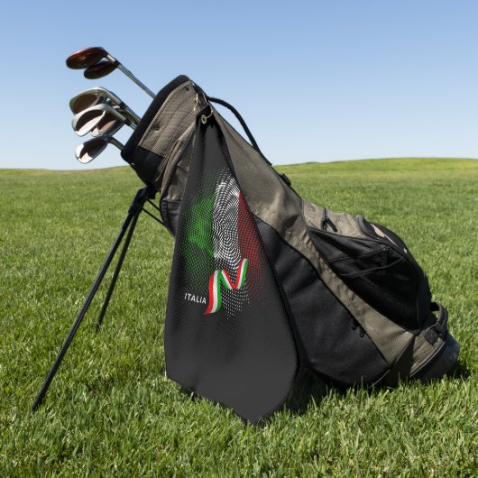 Italienische Flagge Golfhandtuch (Gras)