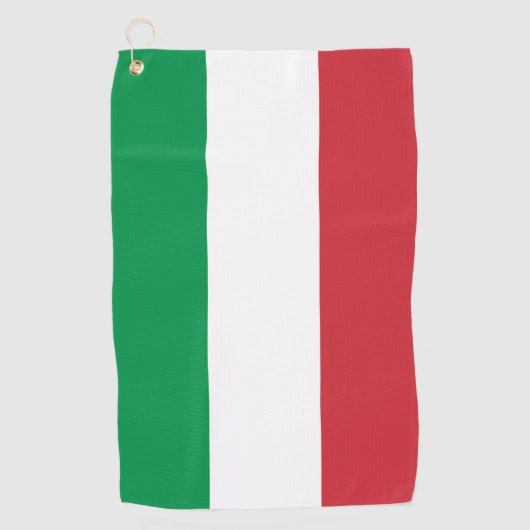 Italienische Flagge Golfhandtuch (Vorderseite)