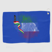 Italienische Flagge Golfhandtuch (Horizontal)