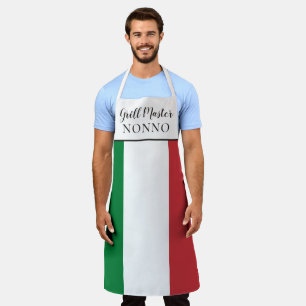 Italienische Flagge Grillmeister Nonno Lustiges Ge Schürze