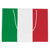 Italienische Flagge Große Geschenktüte (Rückseite)