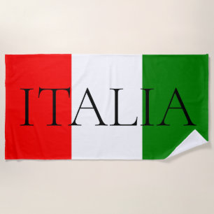 Italienische Flagge Grosses ITALIA Badetuch
