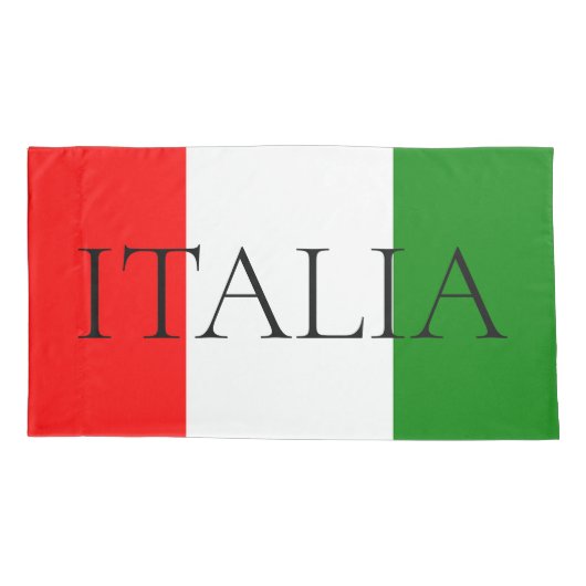 Italienische Flagge Grosses ITALIA Badetuch Kissenbezug (Rückseite)