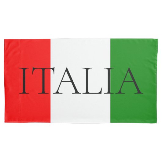 Italienische Flagge Grosses ITALIA Badetuch Kissenbezug (Vorderseite)