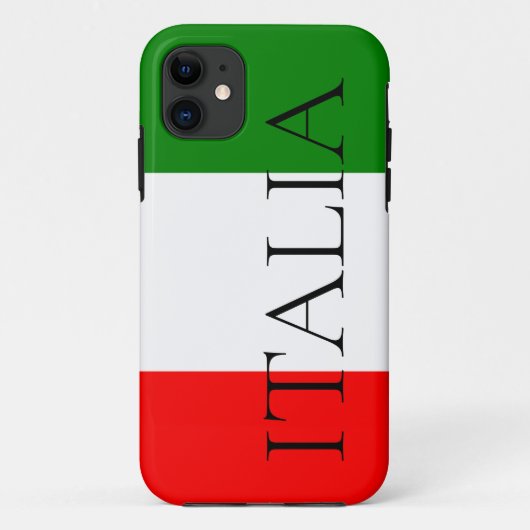 Italienische Flagge Großes ITALIEN Case-Mate iPhone Hülle (Rückseite)