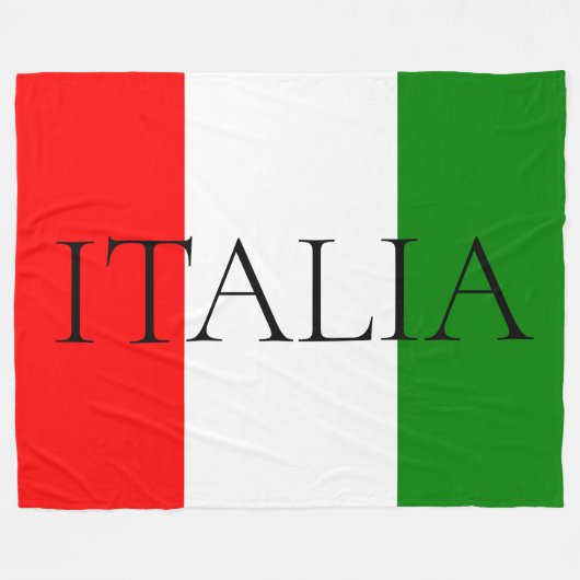 Italienische Flagge Großes ITALIEN Fleecedecke (Vorderseite (Horizontal))