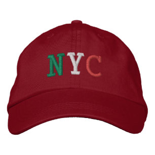 Italienische Flagge Grün Weiß und Rot färben Bestickte Baseballkappe