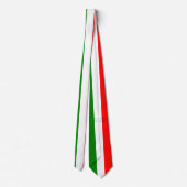 Italienische Flagge - Grüne, weiße und rote Farbe Krawatte (Rückseite)