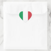 Italienische Flagge Herz-Aufkleber (Tasche)