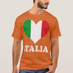 Italienische Flagge Herz Italien T-Shirt