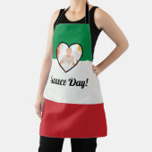 Italienische Flagge Herzlich Willkommen Foto Sauce Schürze (InSitu)