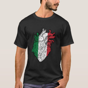 Italienische Flagge Herzlich Willkommen Italienisc T-Shirt
