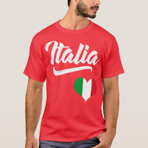 Italienische Flagge Herzliche Liebe Italien Italie T-Shirt