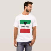 Italienische Flagge Herzsauce Day Shirt (Vorne ganz)