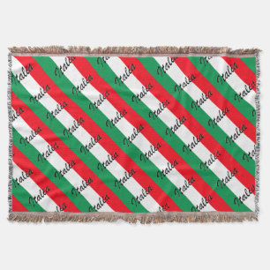 Italienische Flagge - hohe Qualität Decke