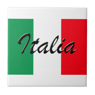 Italienische Flagge - hohe Qualität Fliese