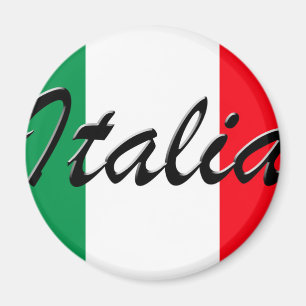 Italienische Flagge - hohe Qualität Magnet
