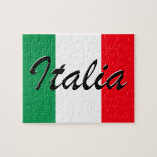 Italienische Flagge - hohe Qualität Puzzle