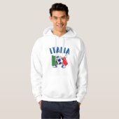 Italienische Flagge Hoodie (Vorne ganz)