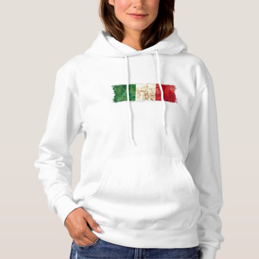 Italienische Flagge Hoodie (Vorderseite)