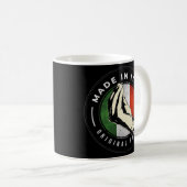 Italienische Flagge in Italien Handgesture Italia Kaffeetasse (VorderseiteRechts)