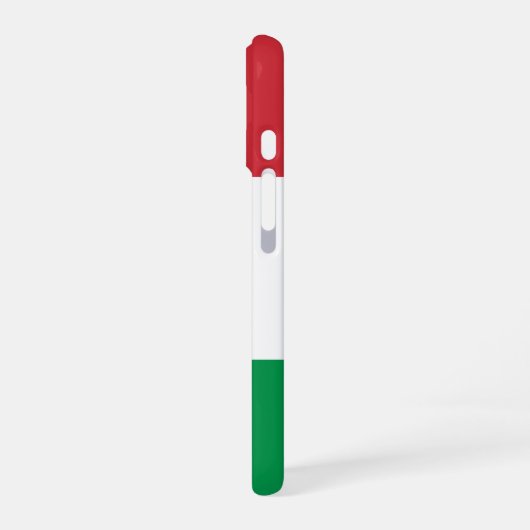Italienische Flagge iPhone 16 Hülle (Linke Seite)