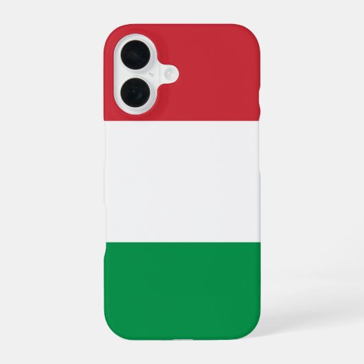 Italienische Flagge iPhone 16 Hülle (Rückseite)