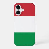 Italienische Flagge iPhone 16 Hülle (Rückseite)