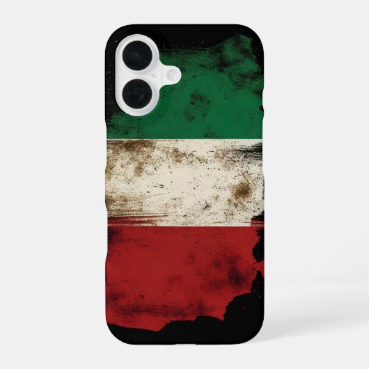 Italienische Flagge iPhone 16 Hülle (Rückseite)