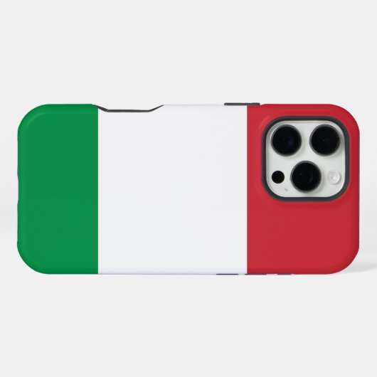 Italienische Flagge iPhone Hülle (Rückseite (Horizontal))