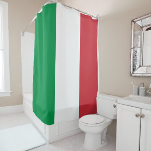 Italienische Flagge (Italien) Duschvorhang