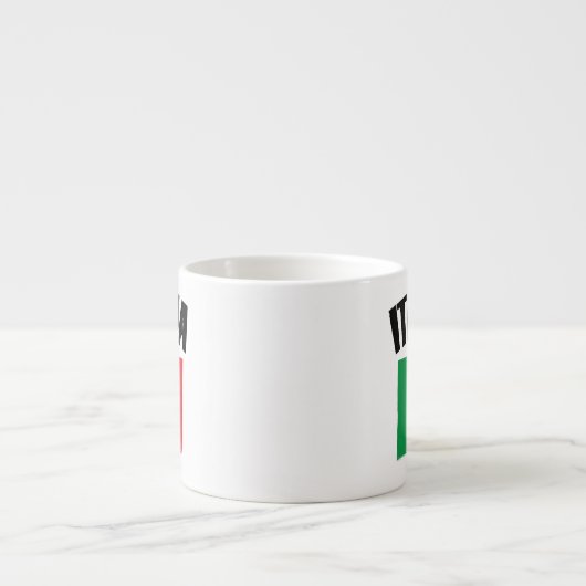 Italienische Flagge Italien Espressotasse (Vorderseite)