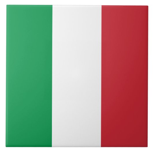 Italienische Flagge (Italien) Fliese (Vorderseite)