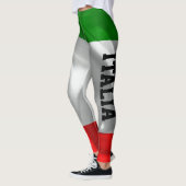 Italienische Flagge ITALIEN-Gewohnheits-Fitness Leggings (Links)