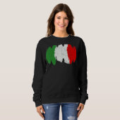 Italienische Flagge Italien Grafischer italienisch Sweatshirt (Vorne ganz)