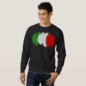 Italienische Flagge Italien Grafischer italienisch Sweatshirt (Vorne ganz)