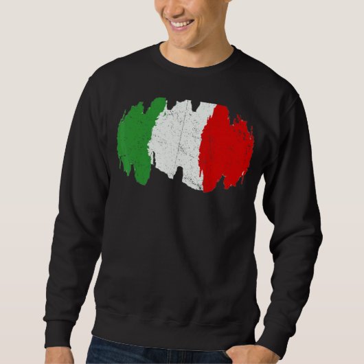 Italienische Flagge Italien Grafischer italienisch Sweatshirt (Vorderseite)