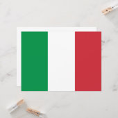 Italienische Flagge (Italien) Karte (Vorderseite/Rückseite Beispiel)