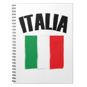 Italienische Flagge Italien Notizblock (Vorderseite)