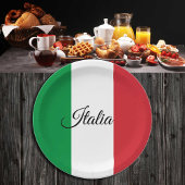 Italienische Flagge - Italien - Party, Geburtstag/ Pappteller