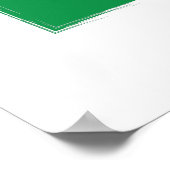 Italienische Flagge Italien Poster (Ecke)