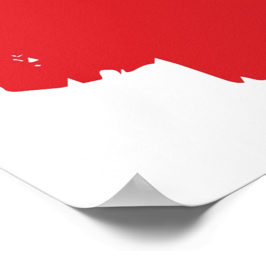 Italienische Flagge Italien Poster (Ecke)