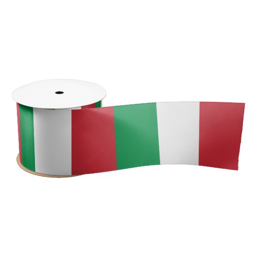 Italienische Flagge (Italien) Satinband (Spule)