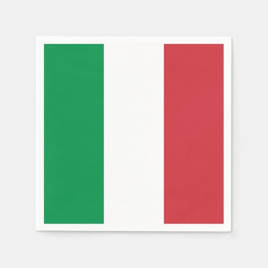 Italienische Flagge (Italien) Serviette (Vorderseite)